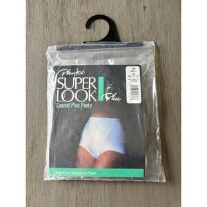 NIP Vintage 80s Playtex 986 White Super Look Plus Control Panty Shaper Sz 4XL